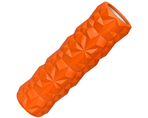 E40749 Ролик для йоги (оранжевый) 45х13см ЭВА/АБС