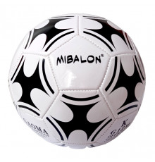 E40497 Мяч футбольный "Mibalon",3-слоя  PVC 1.6, 275 гр, машинная сшивка