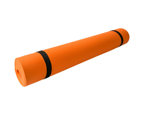 B32215 Коврик для йоги ЭВА 173х61х0,5 см (оранжевый)