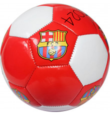 E40759-2 Мяч футбольный "Barcelona", машинная сшивка (красно/белый)