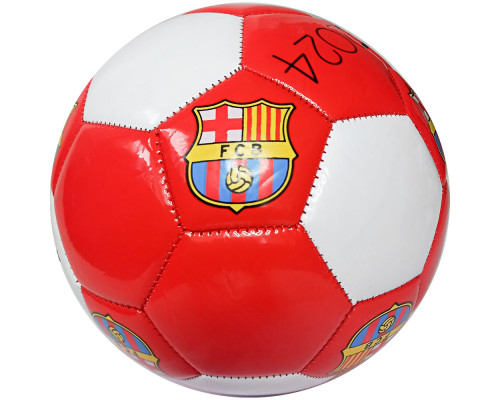 E40759-2 Мяч футбольный "Barcelona", машинная сшивка (красно/белый)