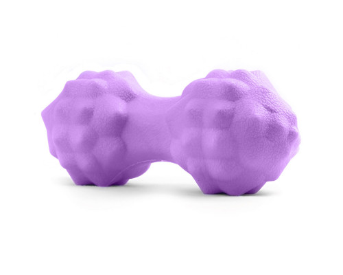 E41599 Мяч массажный арахис МФР двойной 65х140мм (фиолетовый)