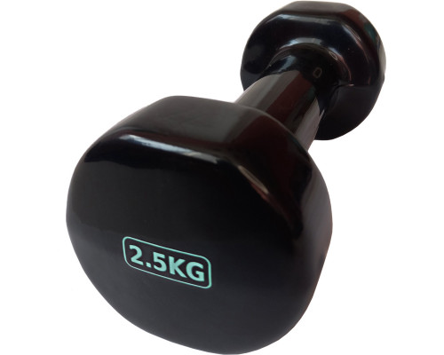 HKDB115-2.5 Гантель виниловая 2,5 кг (черная)