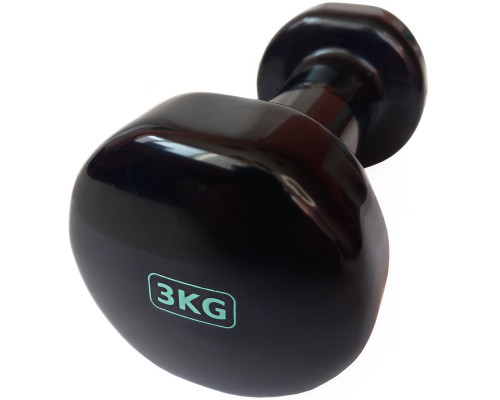 HKDB115-3.0 Гантель виниловая 3,0 кг (черная)