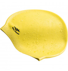 E41558 Шапочка для плавания силиконовая взрослая (желтая)