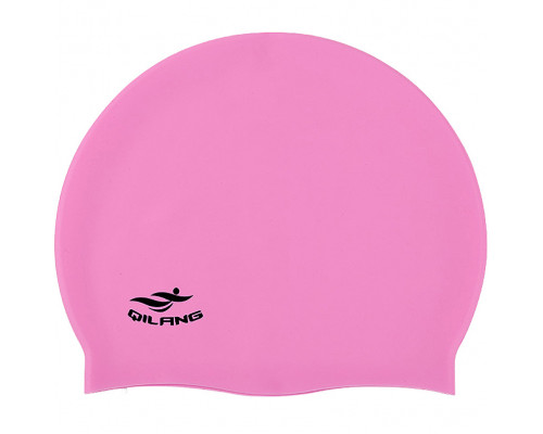 E41564 Шапочка для плавания силиконовая взрослая (розовая)