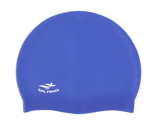 E41567 Шапочка для плавания силиконовая взрослая (синяя)