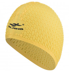 E41541 Шапочка для плавания силиконовая Bubble Cap (желтая)