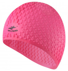 E41543 Шапочка для плавания силиконовая Bubble Cap (розовая)