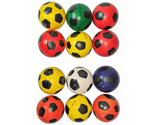 E41780 Эспандер кистевой мяч ПУ, 6,3 см (радуга футбола)