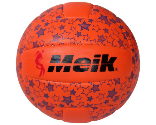 R18039-5 Мяч волейбольный "Meik-2898" (оранжевый) PU 2.5, 270 гр, машинная сшивка