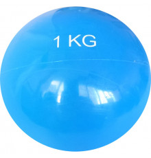 MB1 Медбол 1 кг., d-12см. (голубой) (E41876)