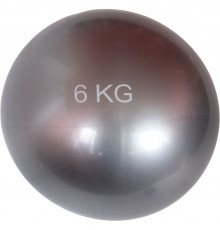 MB6 Медбол 6 кг., d-20см. (серебро) (E41881)