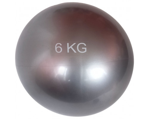 MB6 Медбол 6 кг., d-20см. (серебро) (E41881)