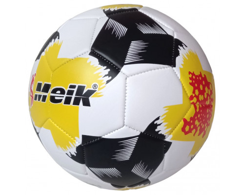 E41771-2 Мяч футбольный "Meik-157" (красный) 4-слоя, TPU+PVC 3.2,  340-365 гр., машинная сшивка