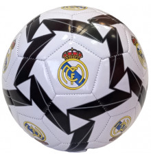 E41658-1 Мяч футбольный клубный "Real Madrid", машинная сшивка (черно/белый)