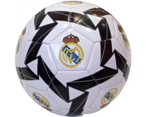 E41658-1 Мяч футбольный клубный "Real Madrid", машинная сшивка (черно/белый)