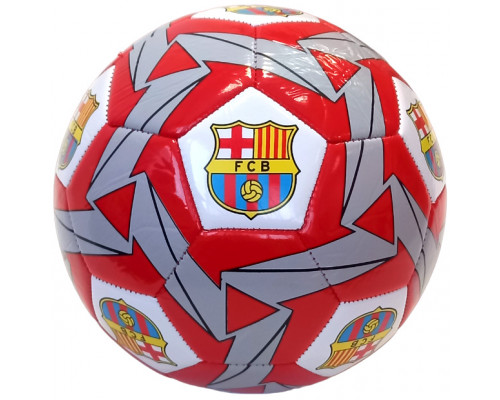 E41658-2 Мяч футбольный клубный "Barcelona", машинная сшивка (красно/белый)