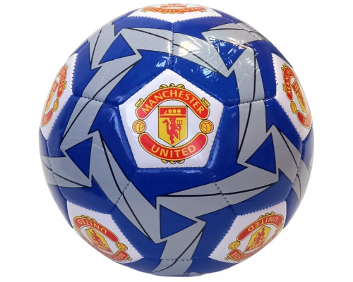 E41658-4 Мяч футбольный клубный "Man Utd", машинная сшивка (сине/белый)