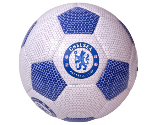 E41659-4 Мяч футбольный клубный "Chelsea", машинная сшивка (бело/синий)
