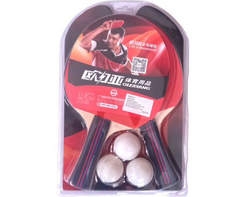 T07531-3 Набор для настольного тенниса (2 ракетки 3 шарика)