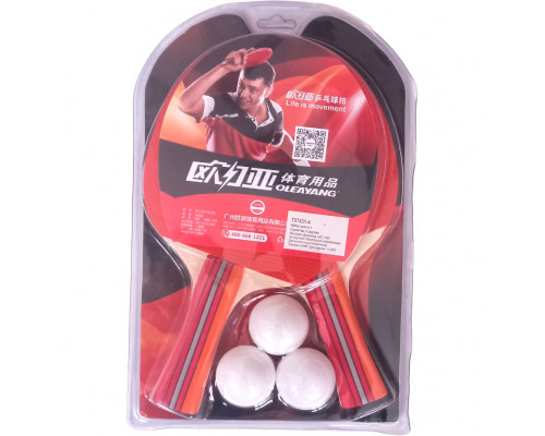 T07531-4 Набор для настольного тенниса (2 ракетки 3 шарика)