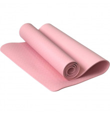 E42687-1 Коврик для йоги ТПЕ 183х61х0,6 см (розовый)