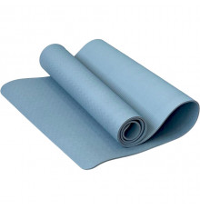 E42687-2 Коврик для йоги ТПЕ 183х61х0,6 см (голубой)