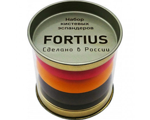 Эспандеры кистевые "Fortius" набор из 3-х шт., (30/40/50) кг. (туба)