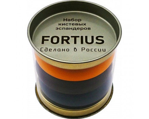 Эспандеры кистевые "Fortius" набор из 3-х шт., (40/50/60) кг. (туба)