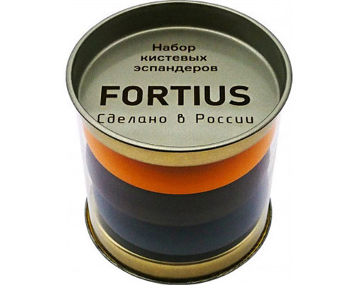 Эспандеры кистевые "Fortius" набор из 3-х шт., (40/50/60) кг. (туба)