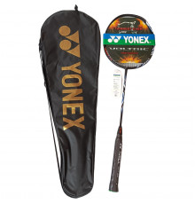 E43165-1 Ракетка для бадминтона в чехле "Yonex" replika (черно/синий)