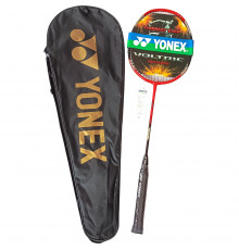 E43165-6 Ракетка для бадминтона в чехле "Yonex" replika (черно/оранжевый)
