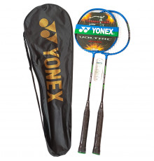 E43164-1 Набор для бадминтона "Yonex" replika (2 ракетки в чехле) (синий)