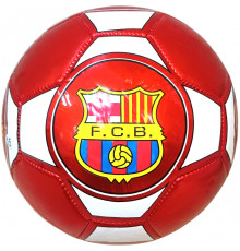 E43178-1 Мяч футбольный "F.C.B", клубный, 3-слоя  PVC 2.3, 340 гр, машинная сшивка (красный)