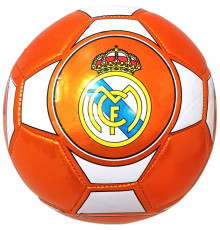 E43178-3 Мяч футбольный "Real Madrid", клубный, 3-слоя  PVC 2.3, 340 гр, машинная сшивка (оранжевый)