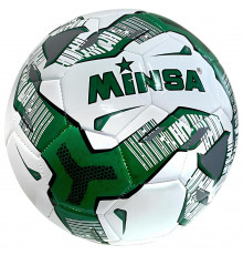 E43200 Мяч футбольный "Minsa B5-9076" (зеленый)