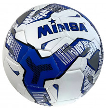 E43200 Мяч футбольный "Minsa B5-9076" (синий)