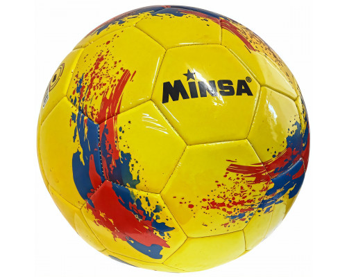 E43210 Мяч футбольный №5 "Minsa 5-9328" (желтый) E43210 Мяч футбольный №5 "Minsa 5-9328" (желтый)