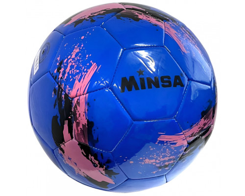 E43210 Мяч футбольный №5 "Minsa 5-9328" (синий) E43210 Мяч футбольный №5 "Minsa 5-9328" (синий)