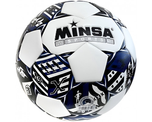 E43219-1 Мяч футбольный №5 "Minsa 5-7508" (синий) E43219-1 Мяч футбольный №5 "Minsa 5-7508" (синий)