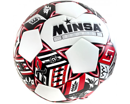 E43219-2 Мяч футбольный №5 "Minsa 5-7508" (красный) E43219-2 Мяч футбольный №5 "Minsa 5-7508" (красный)