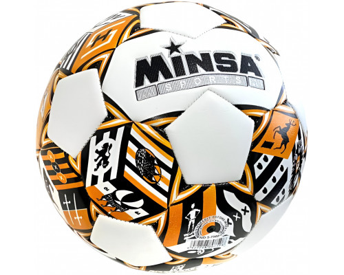 E43219-3 Мяч футбольный №5 "Minsa 5-7508" (рыжий) E43219-3 Мяч футбольный №5 "Minsa 5-7508" (рыжий)